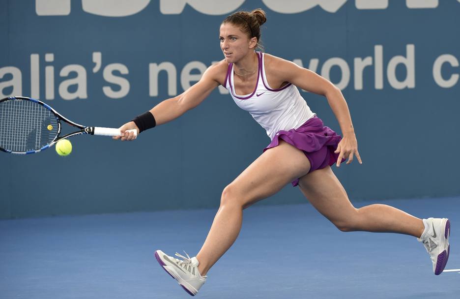 Brisbane, Australia: Sara Errani contro la svizzera Belinda Bencic, da cui poi verr sconfitta (Afp)